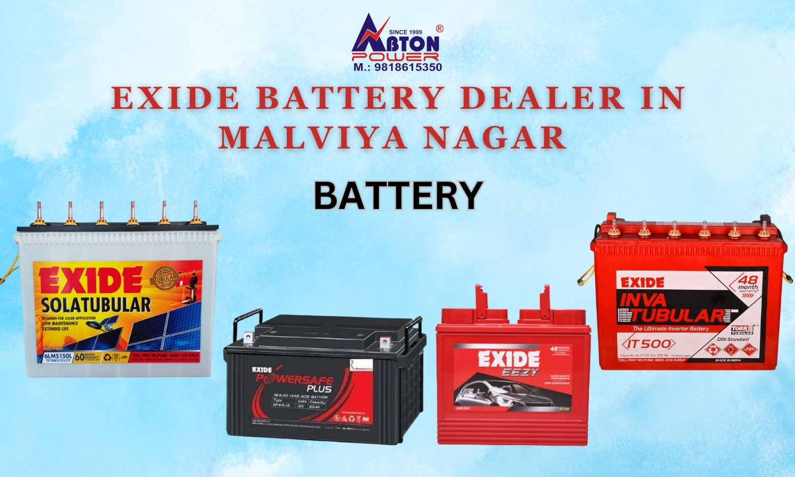 Best Battery Dealer In Malviya Nagar