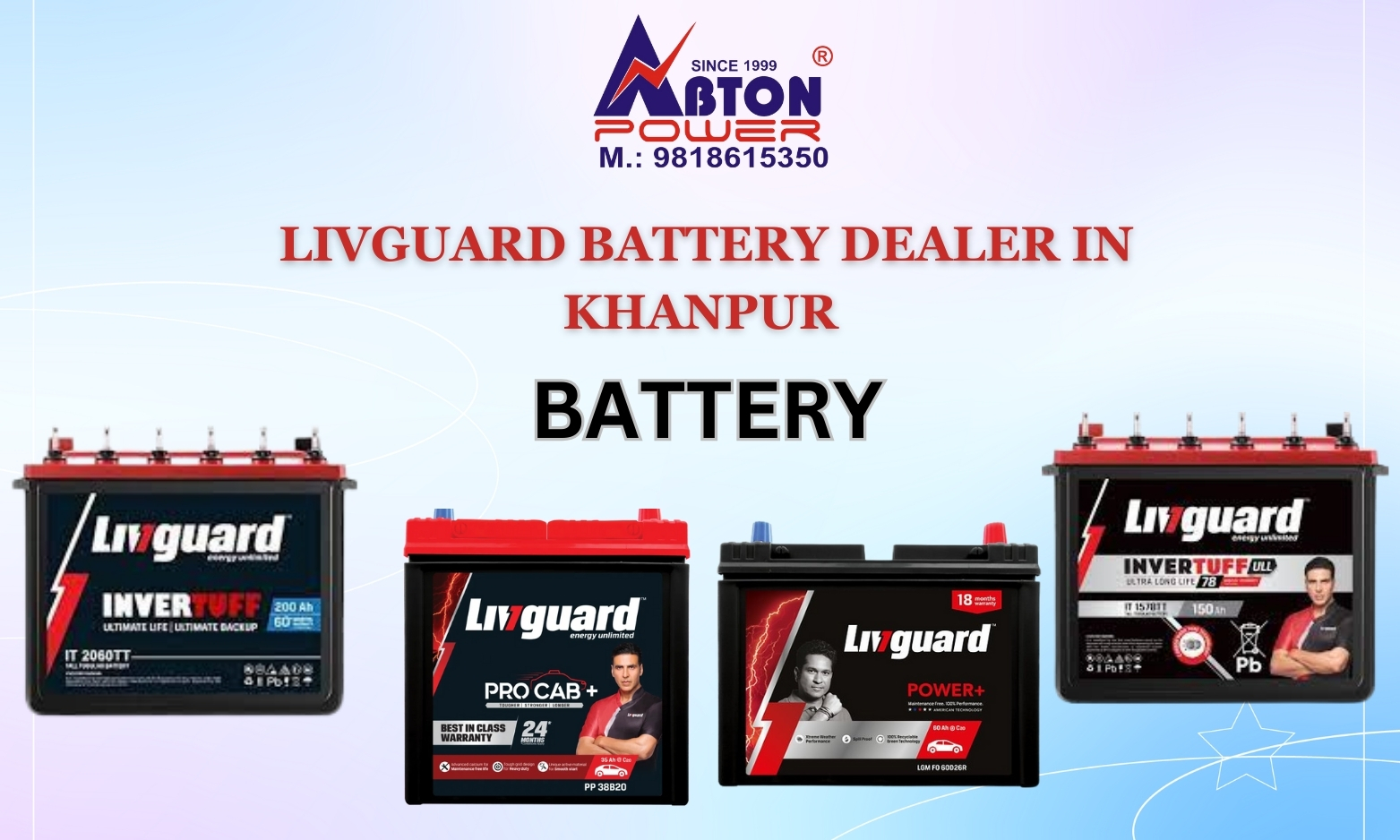 Best battery dealer in Khanpur - Abton Power