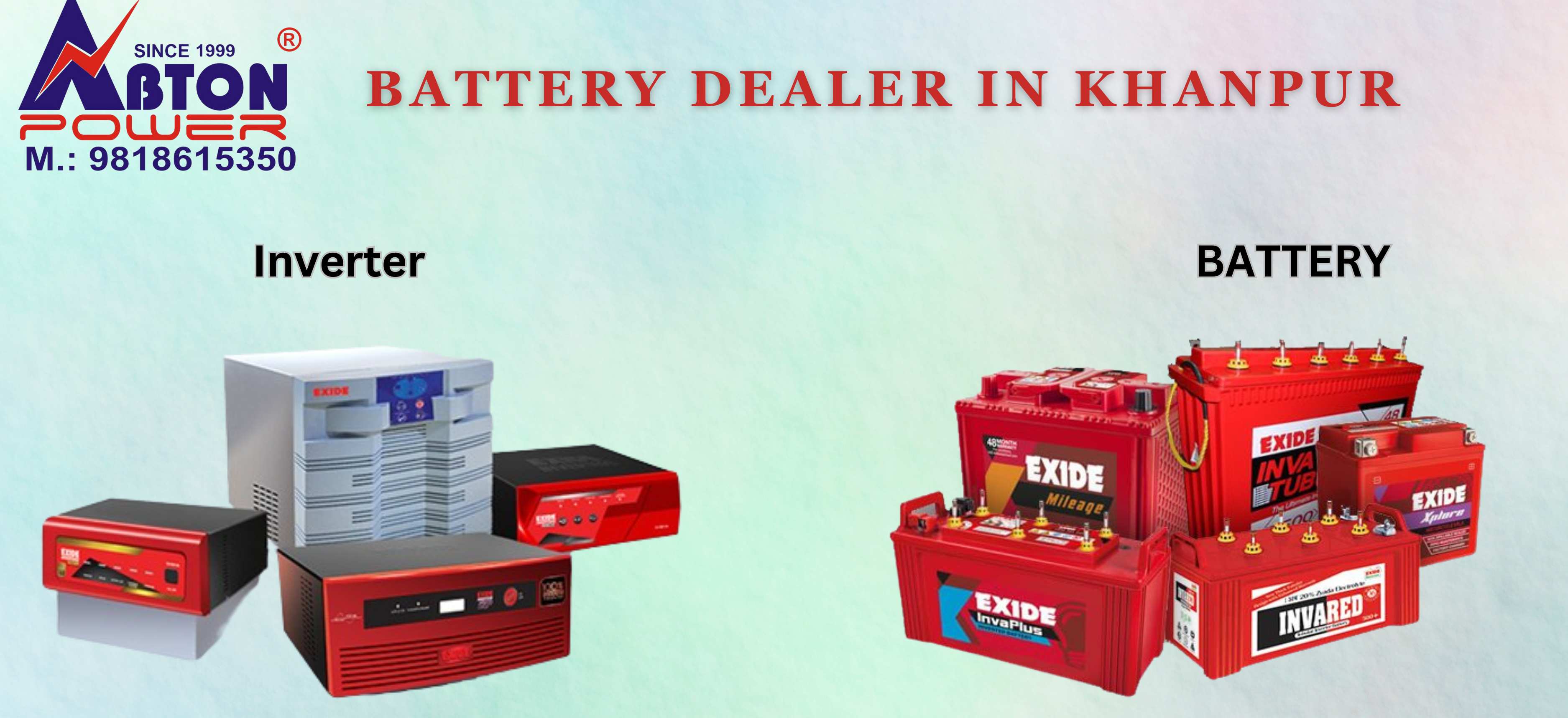 Best battery dealer in Khanpur-Abton Power