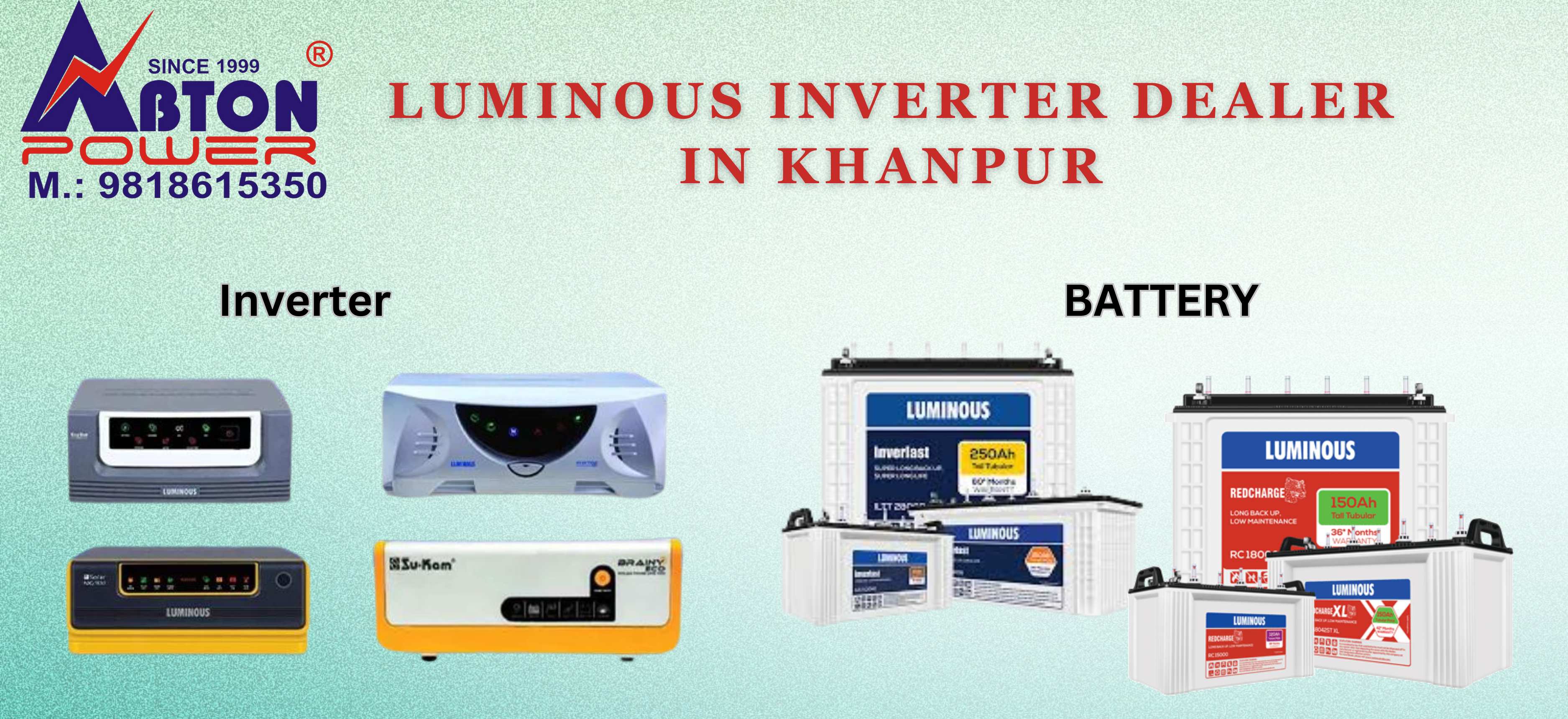 Best battery dealer in Khanpur-Abton Power