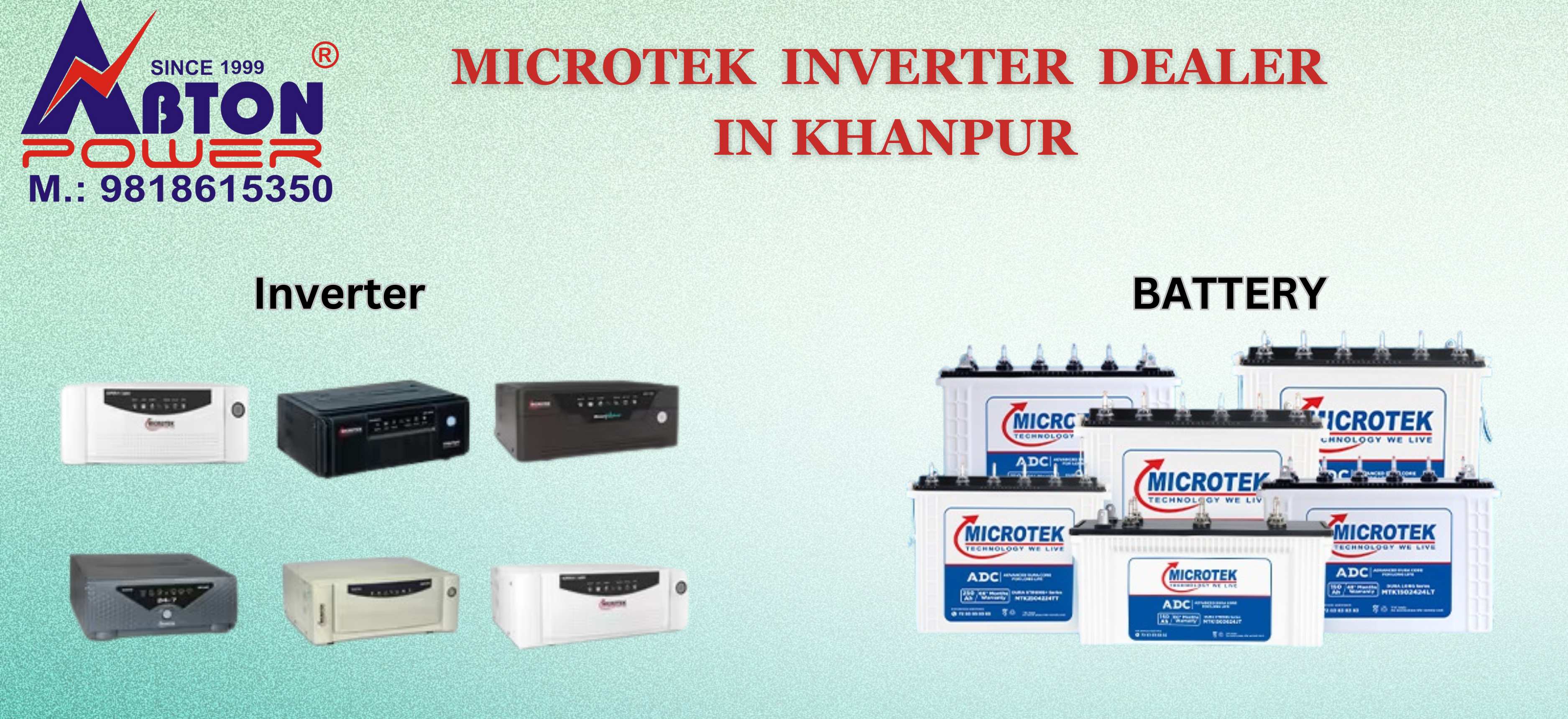 Best battery dealer in Khanpur-Abton Power