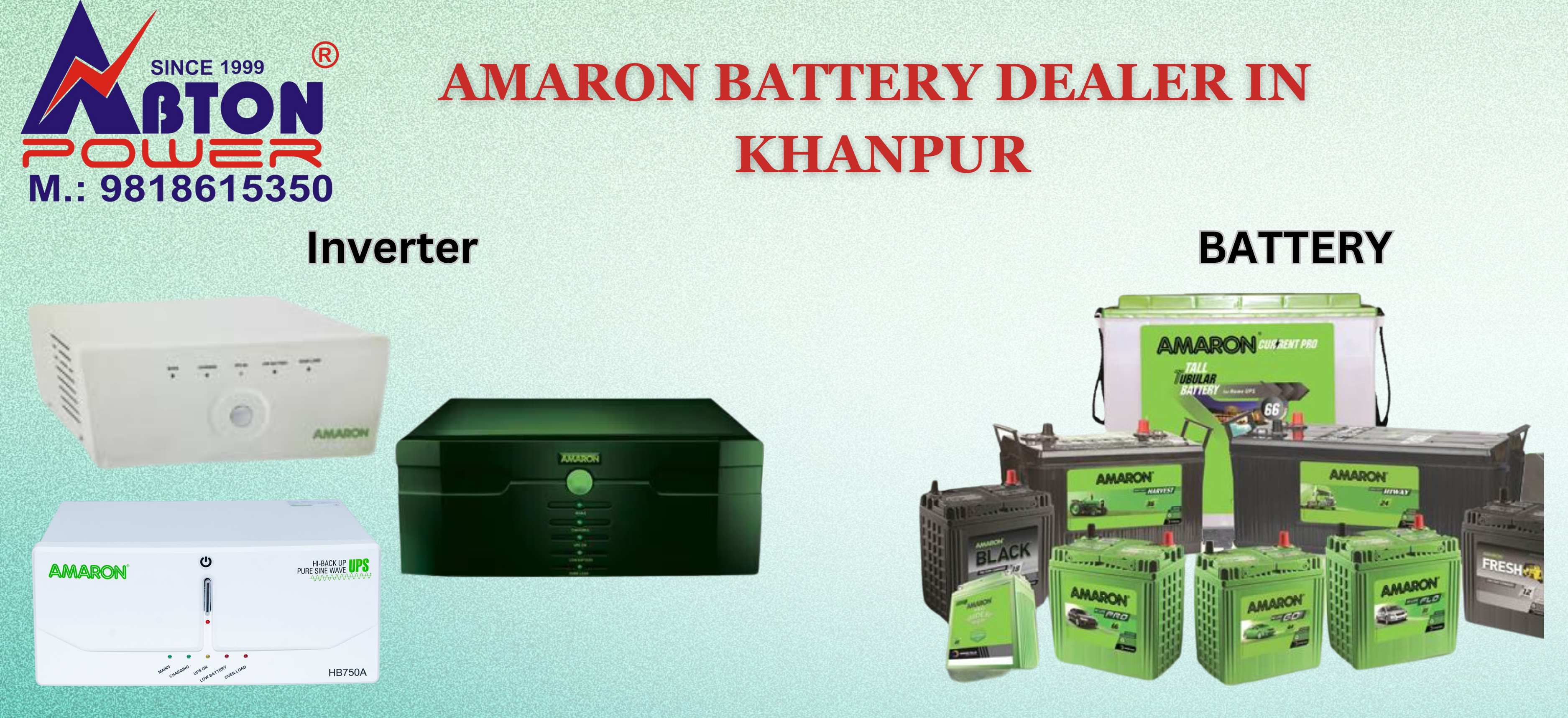 Best battery dealer in Khanpur-Abton Power
