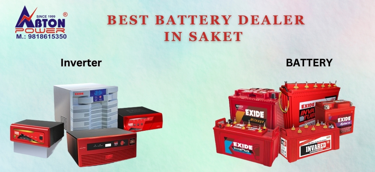 Red and Green Century Batteries Poster