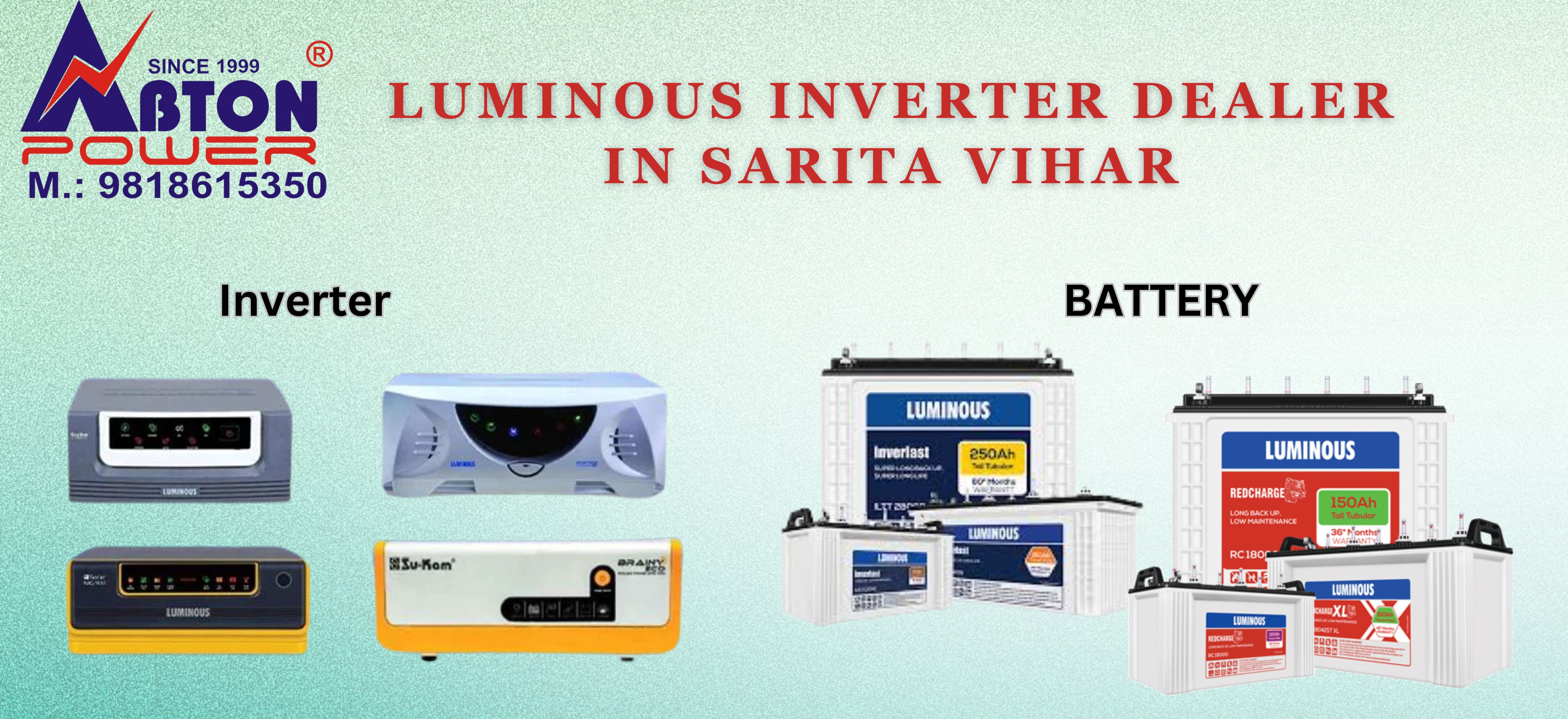 Best Battery Dealer In Sarita Vihar