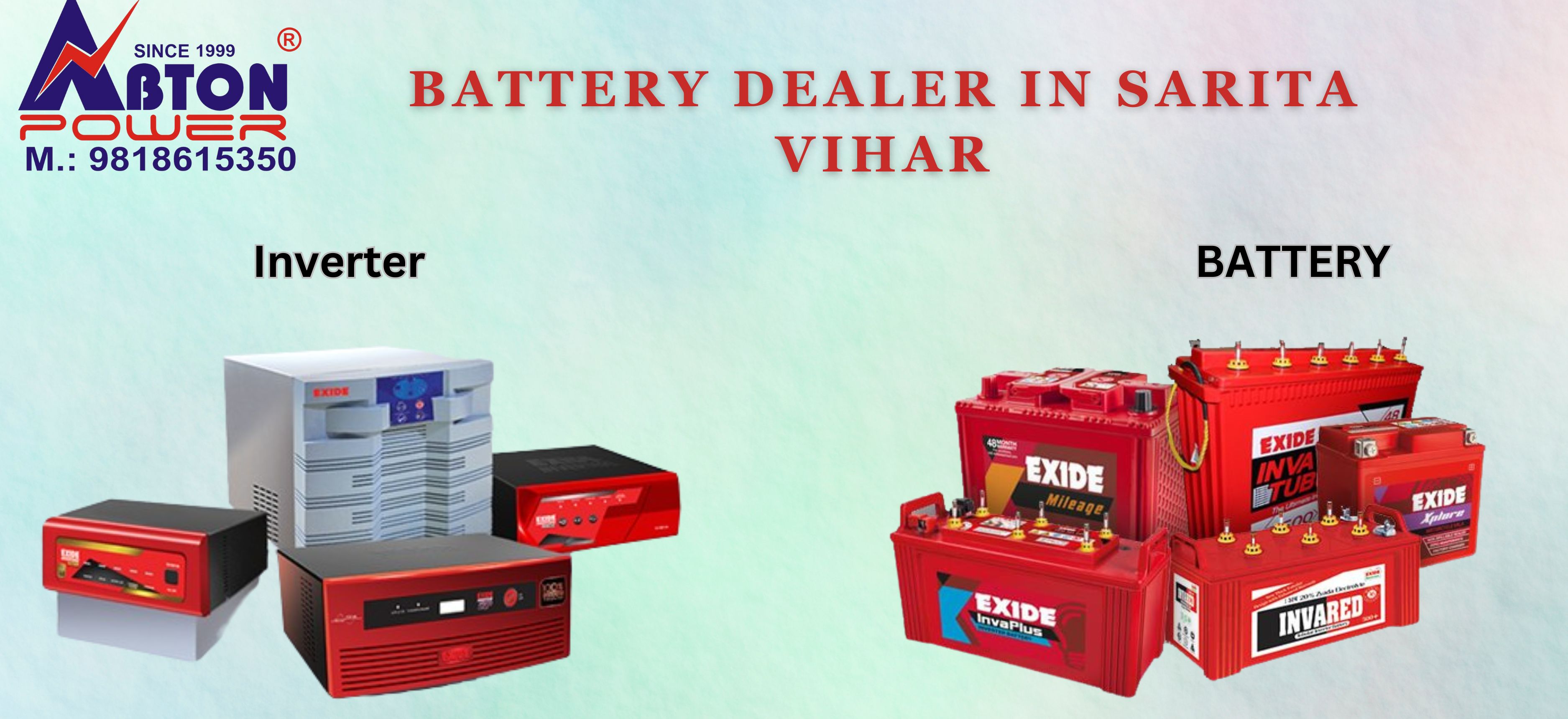 Best Battery Dealer In Sarita Vihar